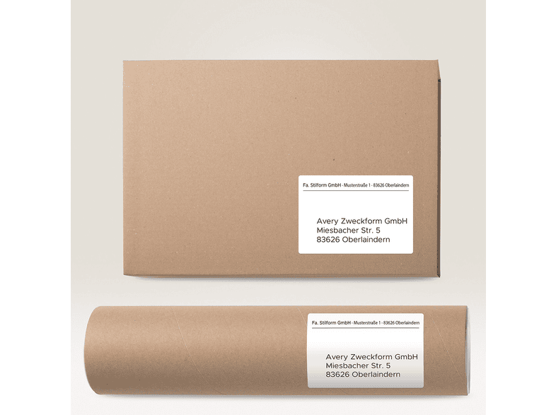 AVERY ZWECKFORM Versand-Etiketten, Home Office, Kleinpackung, 199,6 x 143,5 mm, 7168-10 — Foto 4 von 4
