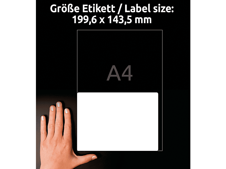 AVERY ZWECKFORM Versand-Etiketten, Home Office, Kleinpackung, 199,6 x 143,5 mm, 7168-10