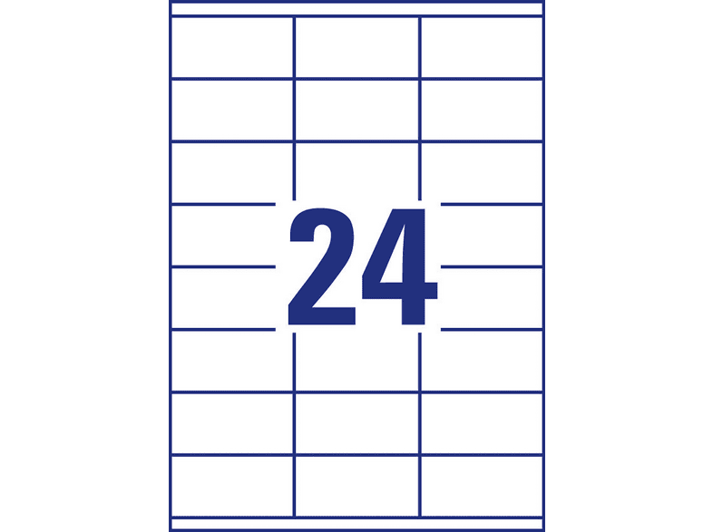 AVERY ZWECKFORM Universal-Etiketten, 70 x 35 mm, 3422 — Foto 3 von 5