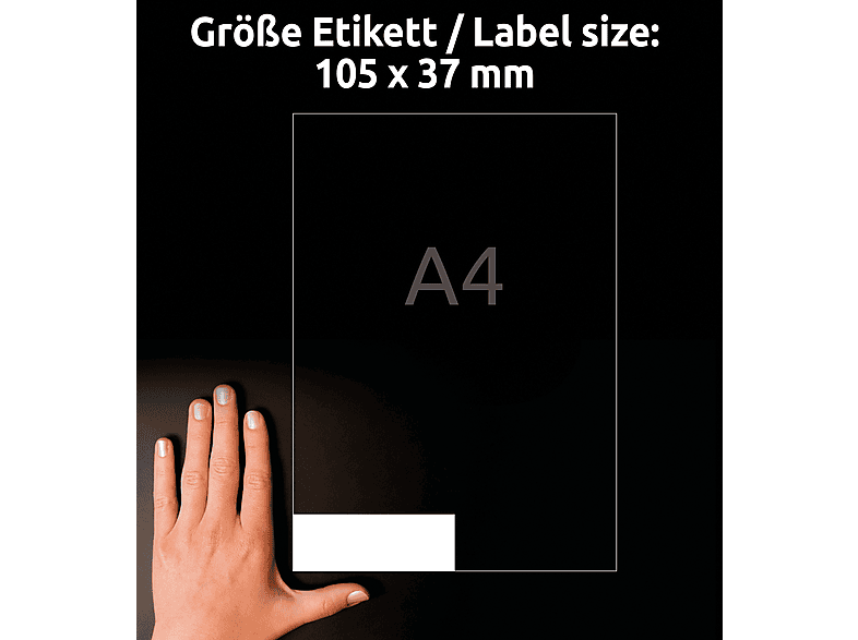 AVERY ZWECKFORM Universal-Etiketten, 105 x 37 mm, 3484 — Foto 2 von 5
