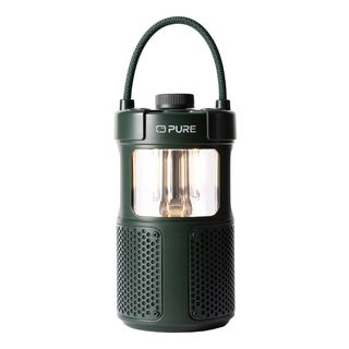 PURE DIGITAL Woodland Glow - Outdoor-Lautsprecher mit LED-Lampe (Grün)