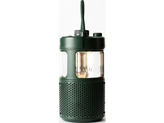 PURE DIGITAL Woodland Glow - Outdoor-Lautsprecher mit LED-Lampe (Grün)