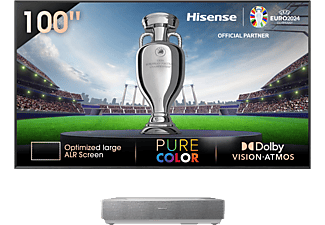 HISENSE 100L5HD 100"/254 cm képátlójú 4K ultra rövid vetítési távolságú HDR Smart Laser TV
