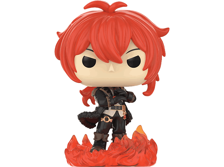 Figura Funko Pop! - Games: Genshin Impact S2- Diluc Ragnvindr, 9 cm, Vinilo