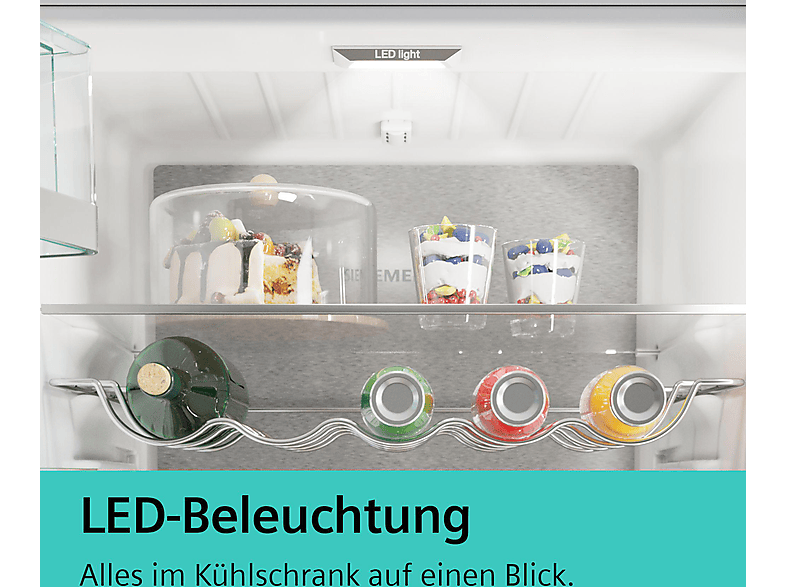 Thumbnail - SIEMENS KI41RVFE0 iQ300 Einbaukühlschrank (204 l, E, 1221 mm hoch, Weiß)