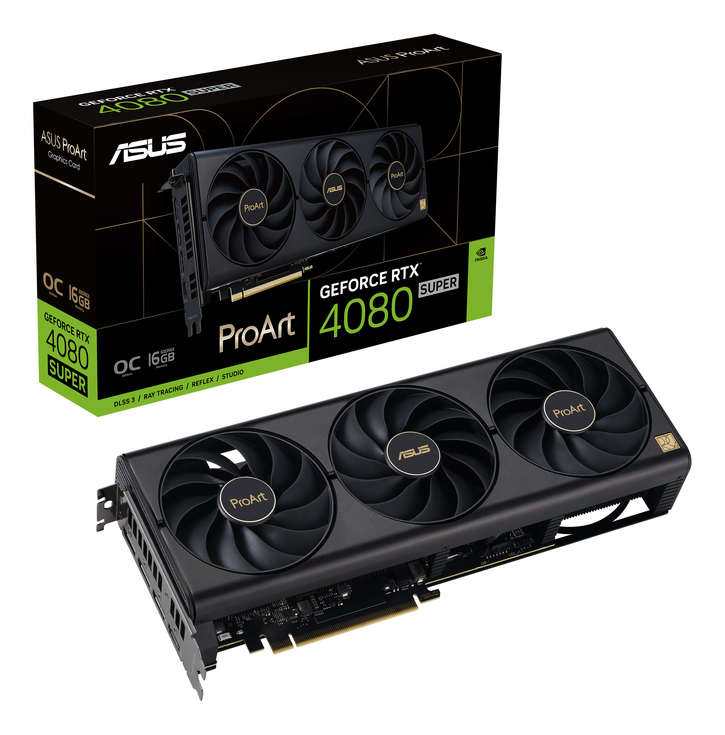 ASUS ProArt GeForce RTX 4080 SUPER 16 GB OC Edition Grafikkarte