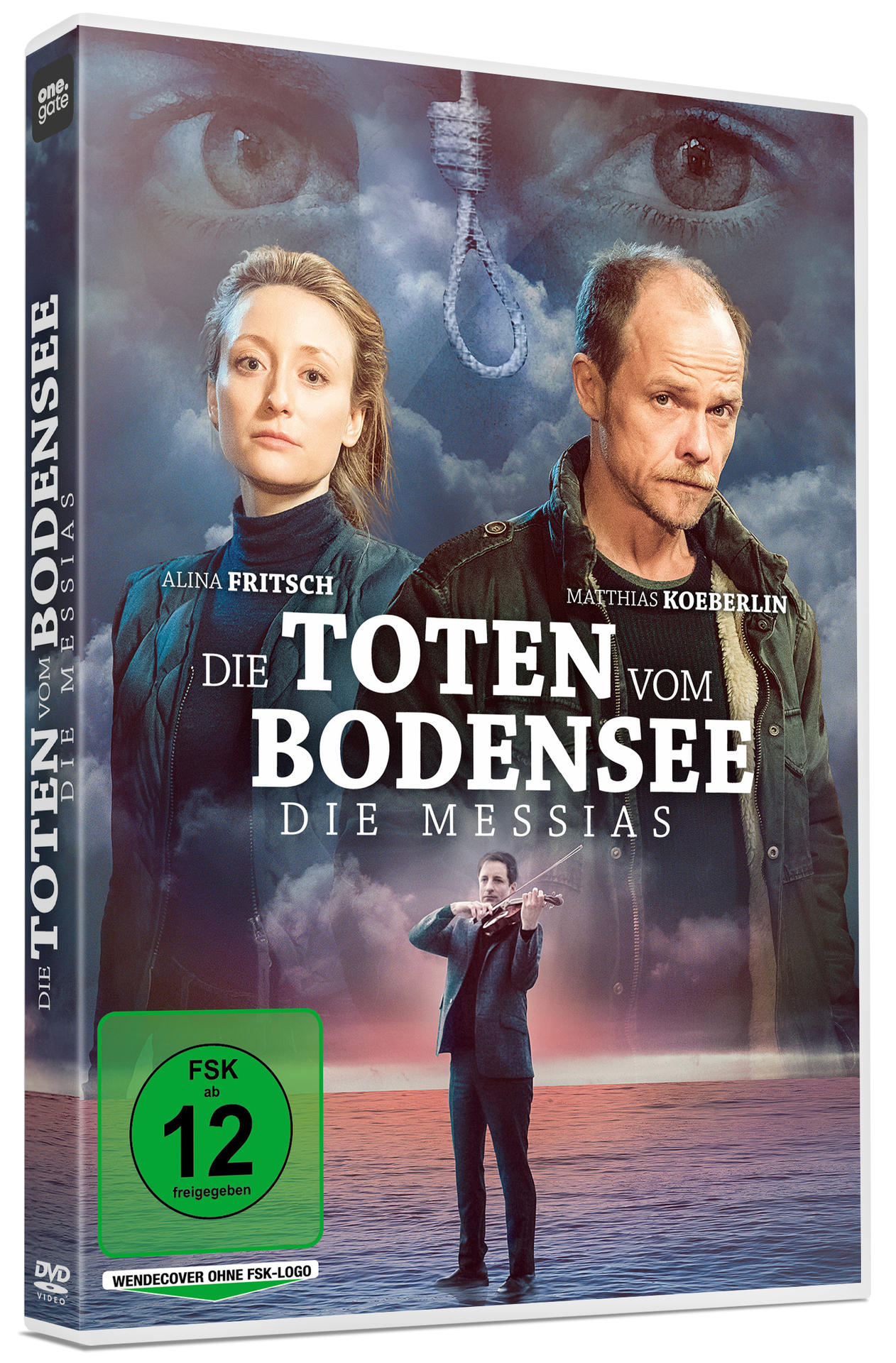 DVD-Hülle mit zwei Personen und einem Geiger, mit Text auf Deutsch.