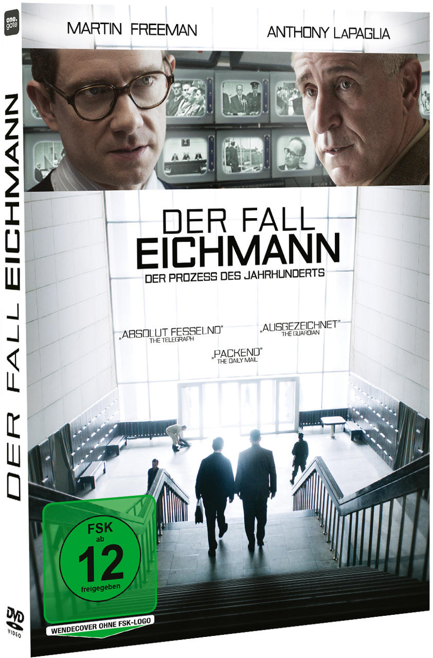 Filmposter: zwei Männer in Anzügen, mit DVD-Hülle und Titel.
