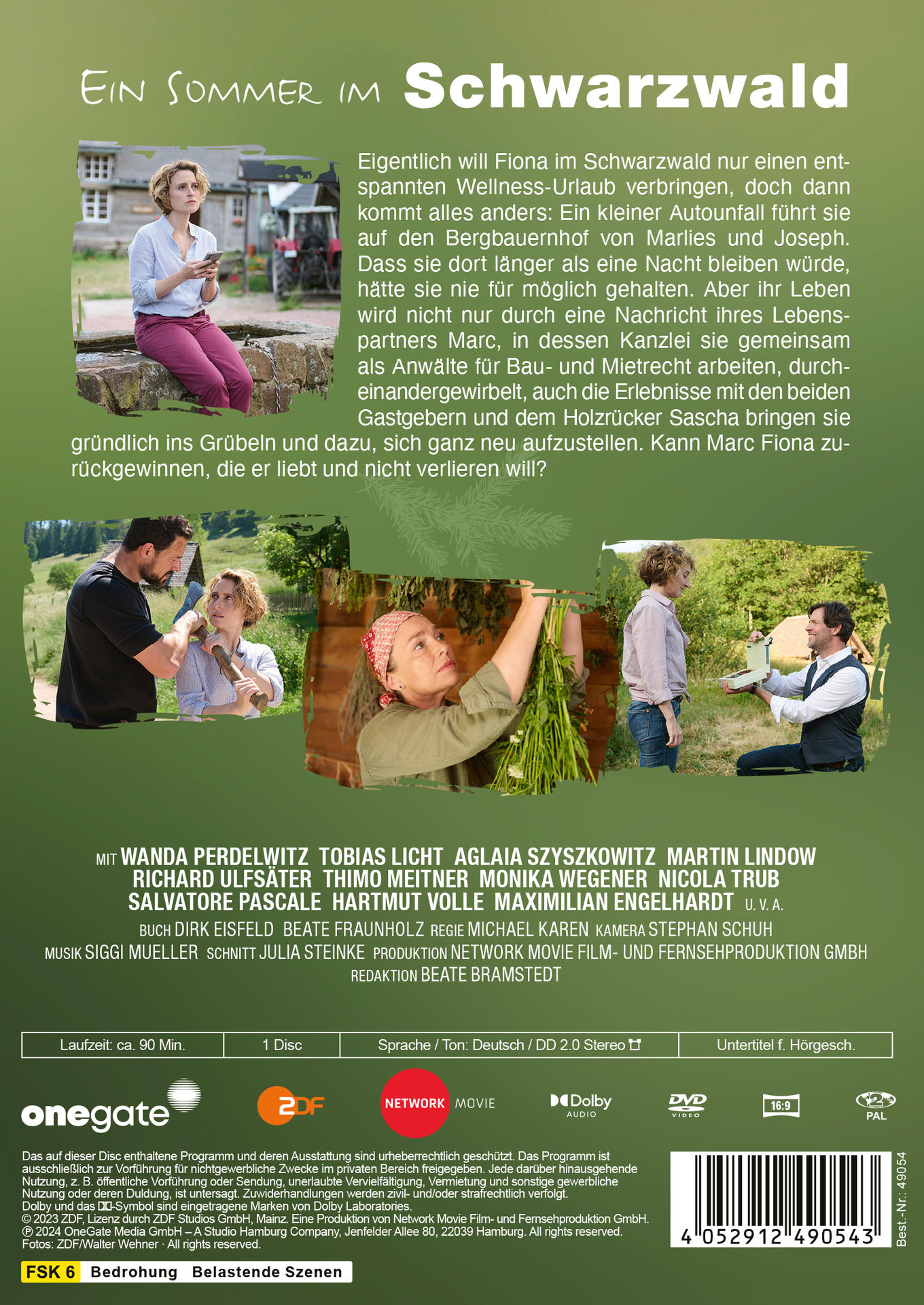 DVD-Hülle: Filmplakat mit Personen und Text. Grüner Waldhintergrund.