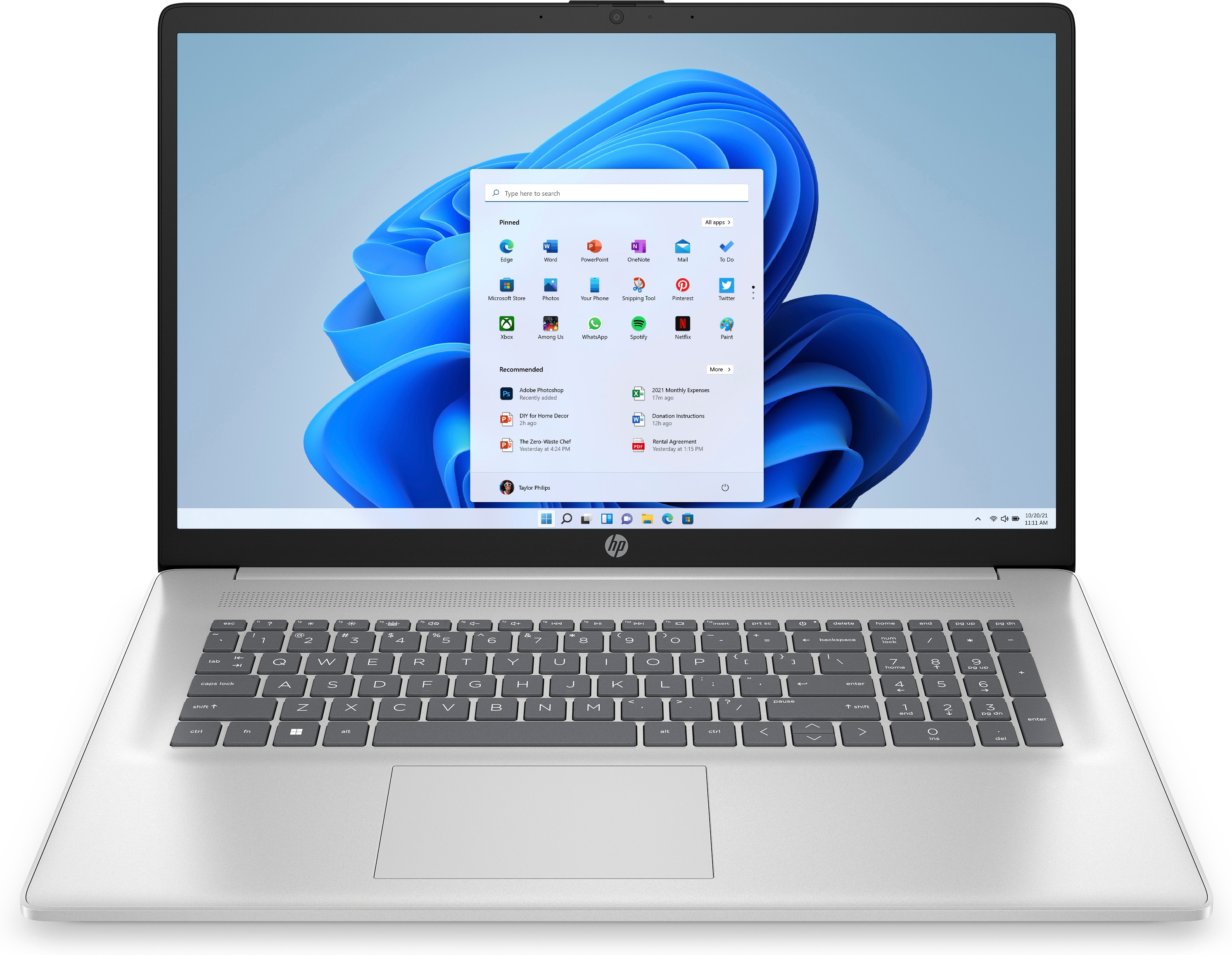 HP 17-cp0377ng | 17,3 Zoll - AMD Ryzen™ 7 5700U - 16 GB - 1 TB