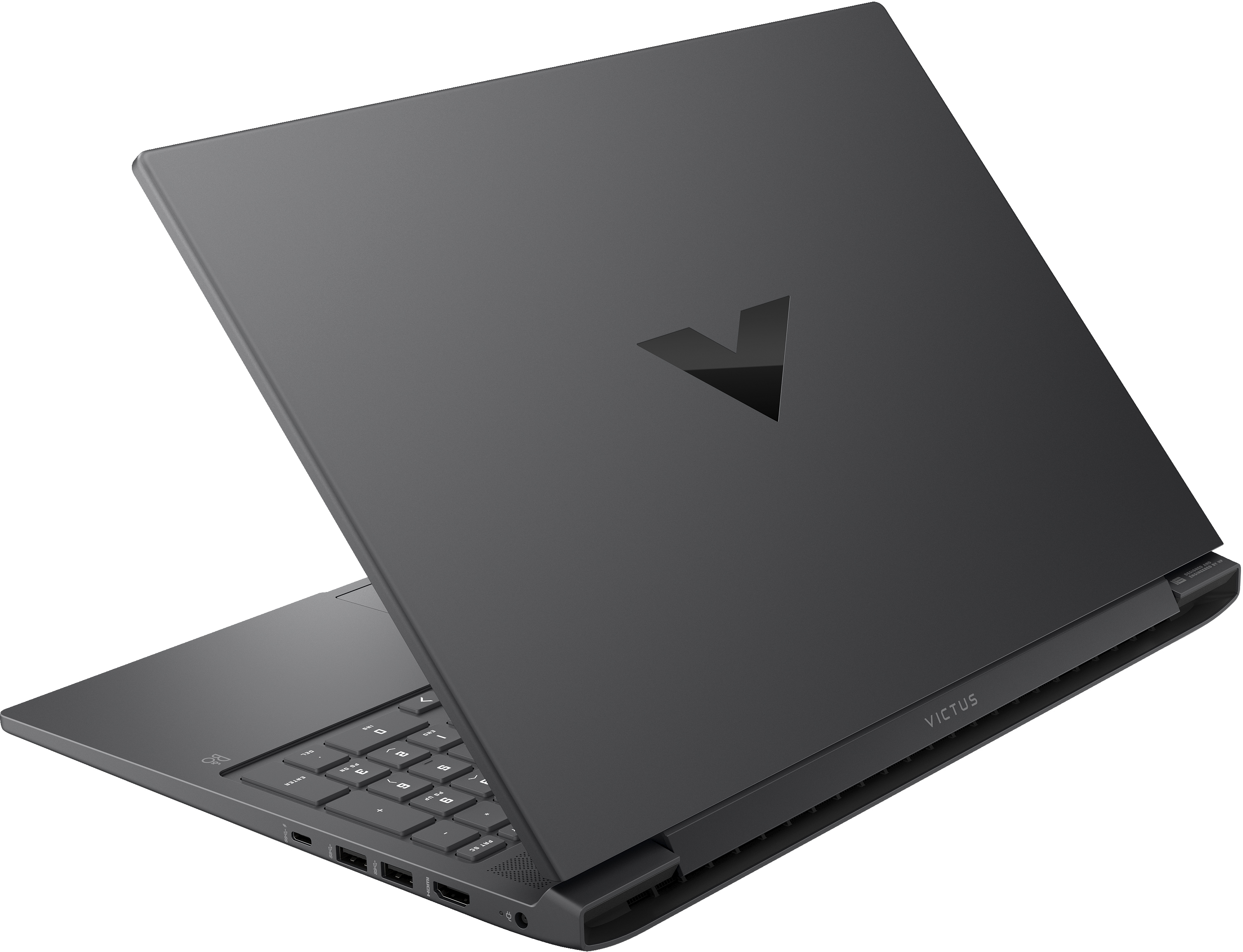 Ein silberner Laptop, geöffnet, zeigt einen Bildschirm mit App-Symbolen über blauem Hintergrund.