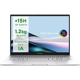 Portátil - ASUS  ZenBook 14 OLED UX3405MA-PZ539W, 14" WQXGA+, Intel® Evo™ Edition Core™ Ultra 7-155H, 16GB RAM, 1TB SSD, Arc™ Graphics, W11H