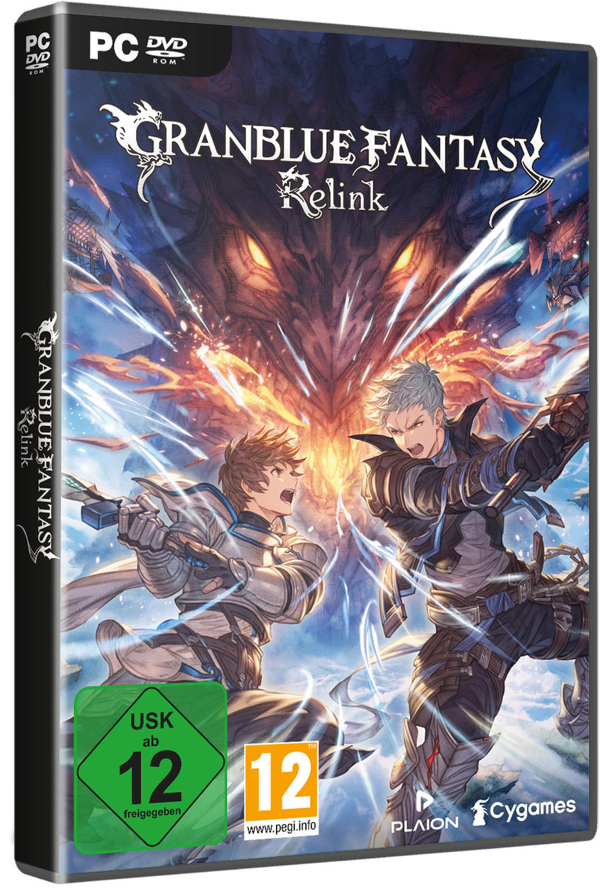 Spielbox-Art: Zwei kämpfende Charaktere, feuriger Hintergrund, der Titel des Spiels.