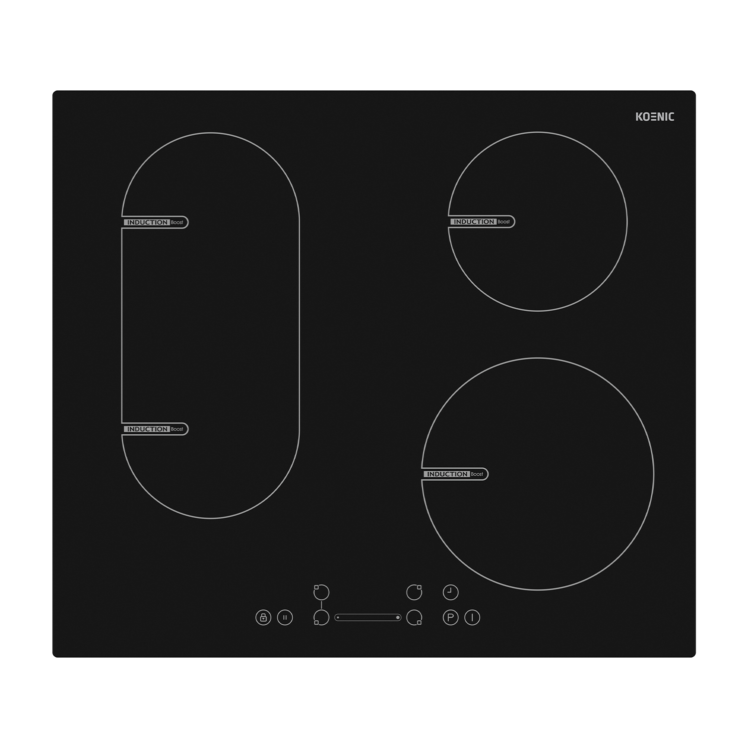 Piano Cottura Koenic KBO 3611-4, 4 zone cottura, 59 cm x 52