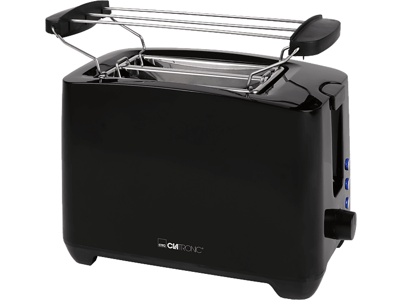 Clatronic TA 3801 Toaster (Schwarz, 750 Watt, Schlitze: 2) — Foto 2 von 5