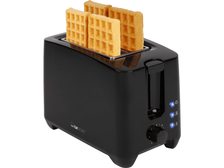 Clatronic TA 3801 Toaster (Schwarz, 750 Watt, Schlitze: 2) — Foto 3 von 5