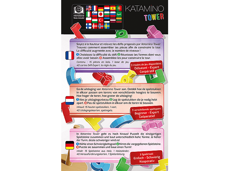 Thumbnail - GIGAMIC Katamino Tower Geschicklichkeitsspiel Mehrfarbig