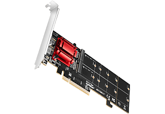 AXAGON PCIe 3.0 x8 adapter 2x M.2 NVMe SSD meghajtóhoz, (PCEM2-ND)