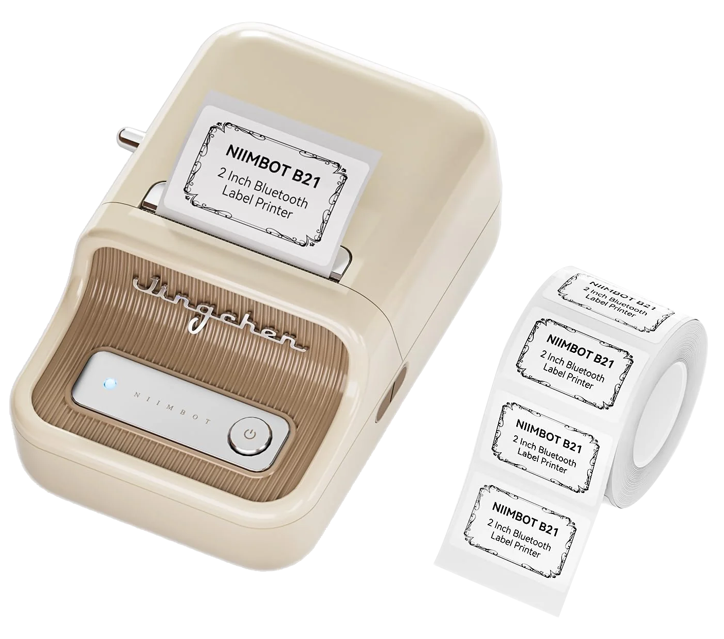 NIIMBOT B21 hordozható címkenyomtató, Bluetooth, 20-50 mm széles címke, fehér (B21White)