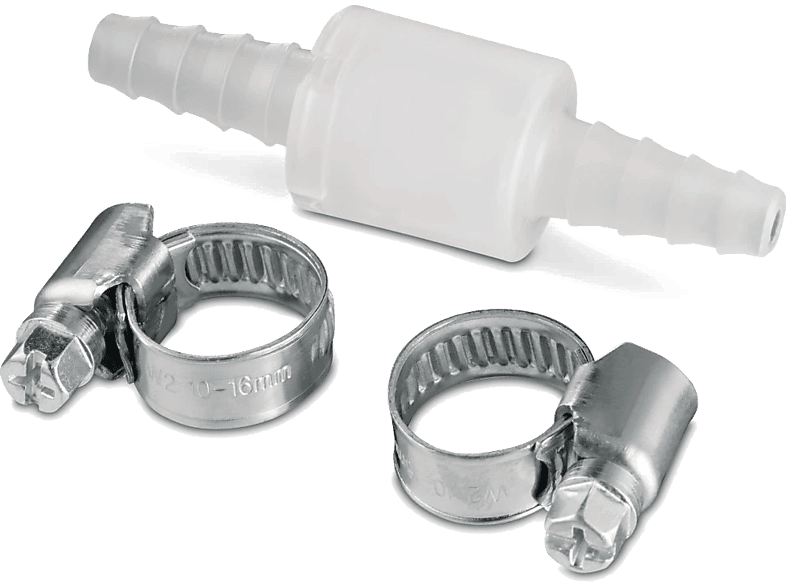 Xavax 00220733 Rückschlagventil, mit 2 Schlauchschellen, für max. Ø 10 mm
