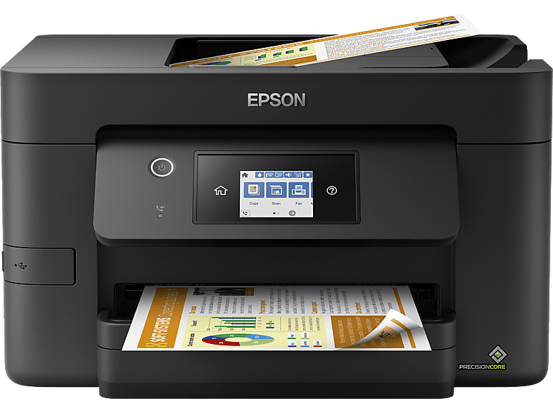 Epson Work Force Pro WF-3820DWF, Color, WiFi, Fax, Negro