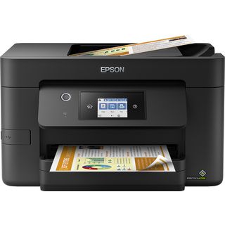 Impresora multifunción - Epson Work Force Pro WF-3820DWF, Inyección de tinta, 21 ppm, A4, WiFi, Negro