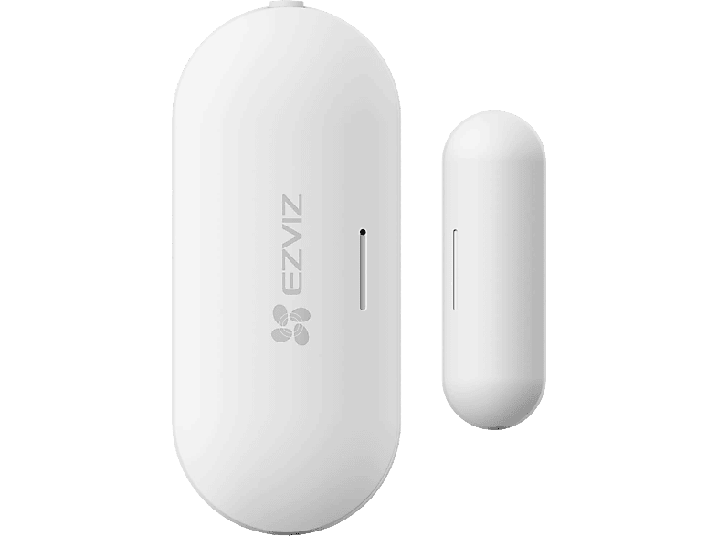 Sensor de apertura y cierre - Ezviz T2C, Puertas ventanas, Cinta adhesiva, Alarma antimanipulación, Blanco