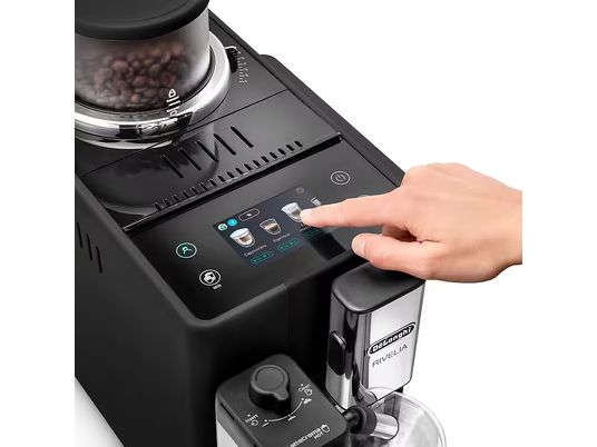 DE-LONGHI EXAM440.55.B Rivelia Milk - Kaffeevollautomat (Schwarz)