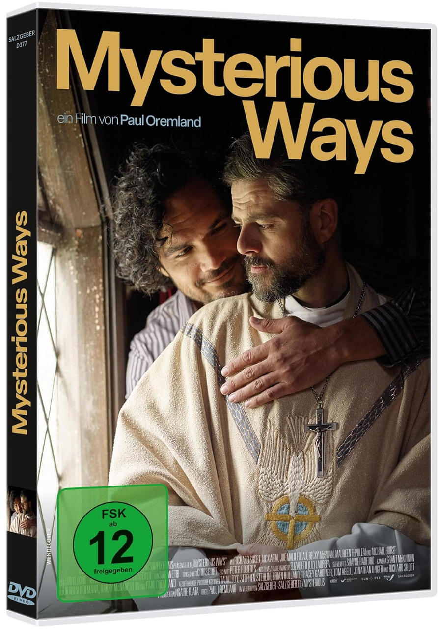 DVD-Cover mit zwei Männern, einer im Priesterkragen, umarmend, mit Text.