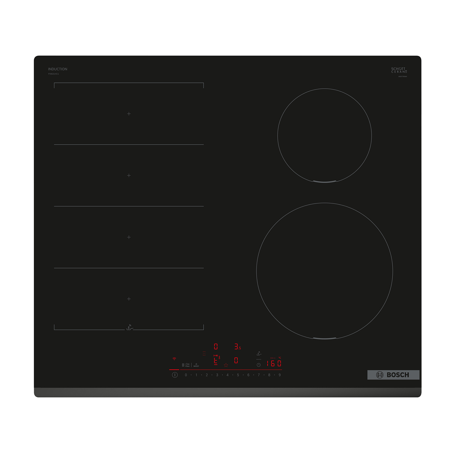 Piano Cottura Bosch Pix631Hc1E, 6 zone cottura, 59,2 cm x 52,2