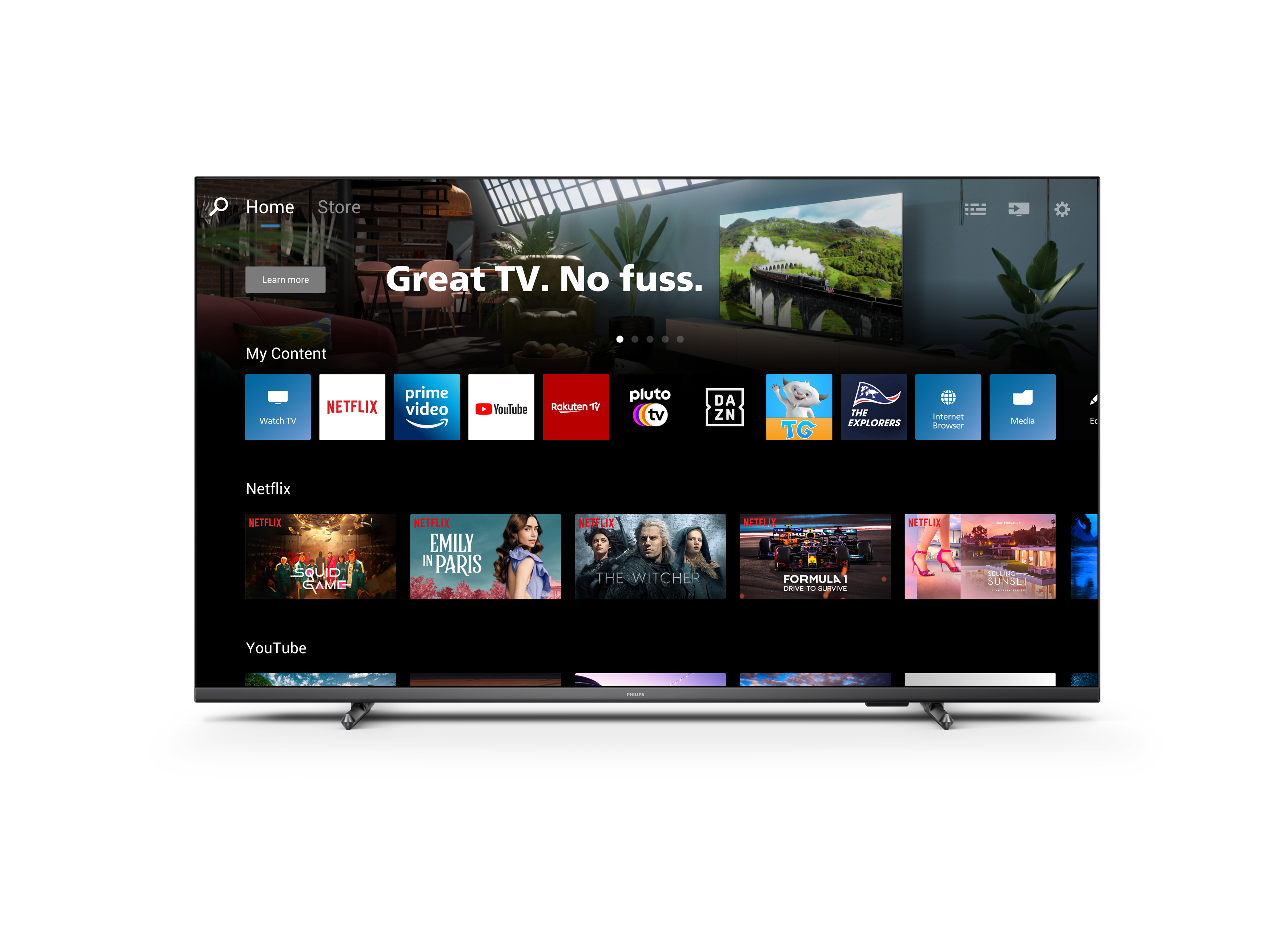 PHILIPS 65 PUS 7608/12 4K LED TV (Flat, 65 Zoll / 164 cm, HDR 4K, SMART TV, Philips Smart TV)