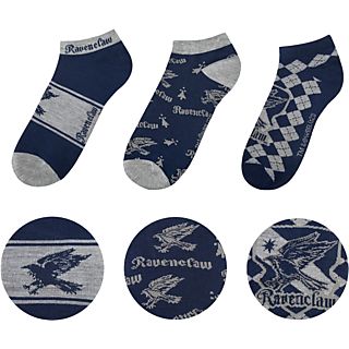 CINEREPLICAS Harry Potter: Ravenclaw Sneaker - Socken (Blau/Grau)