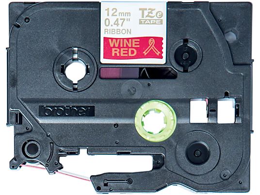BROTHER TZe-RW34 - Cassette à ruban textile (Doré sur Bordeaux)