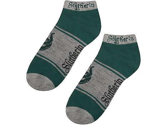 CINEREPLICAS Harry Potter: Slytherin Sneaker - Socken (Grün/Grau)