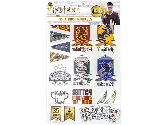 CINEREPLICAS Harry Potter: Temporary - Tattoos (Mehrfarbig)