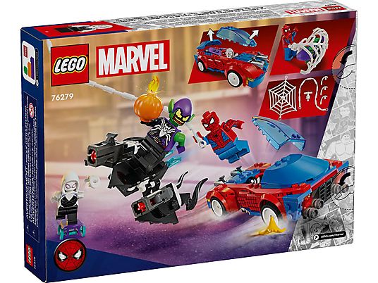 Klocki LEGO Spider-Man - Wyścigówka Spider-Mana i Zielony Goblin 76279