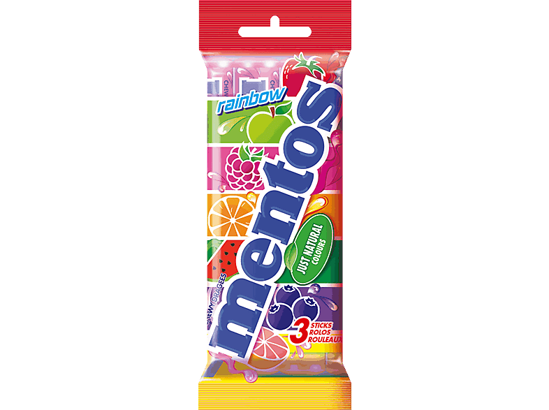 Caramelos - Mentos Tripack (by Chupa Chups), Sabores variados, 3x12 unidades, 114g