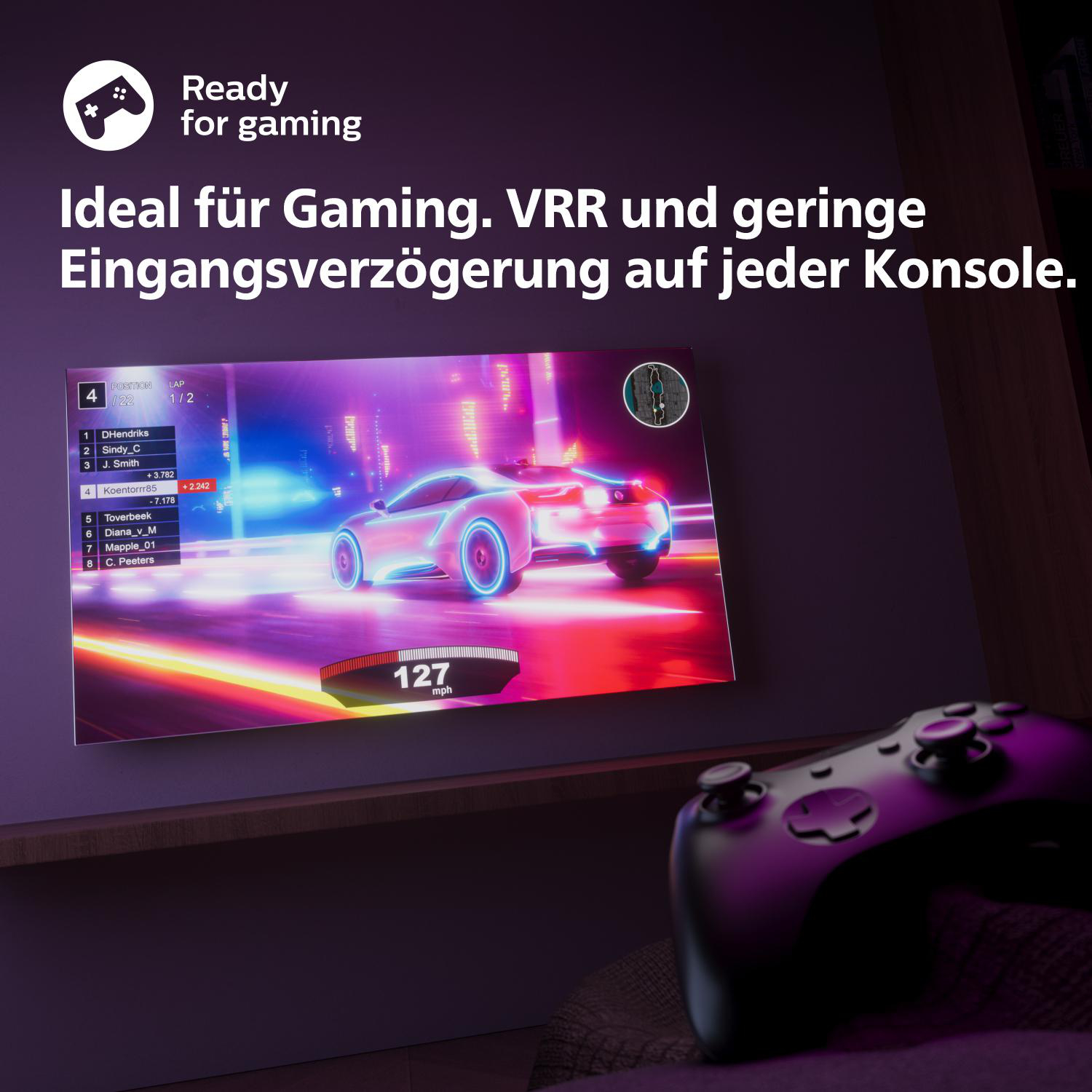 PHILIPS 65 PUS 7608/12 4K LED TV (Flat, 65 Zoll / 164 cm, HDR 4K, SMART TV, Philips Smart TV)