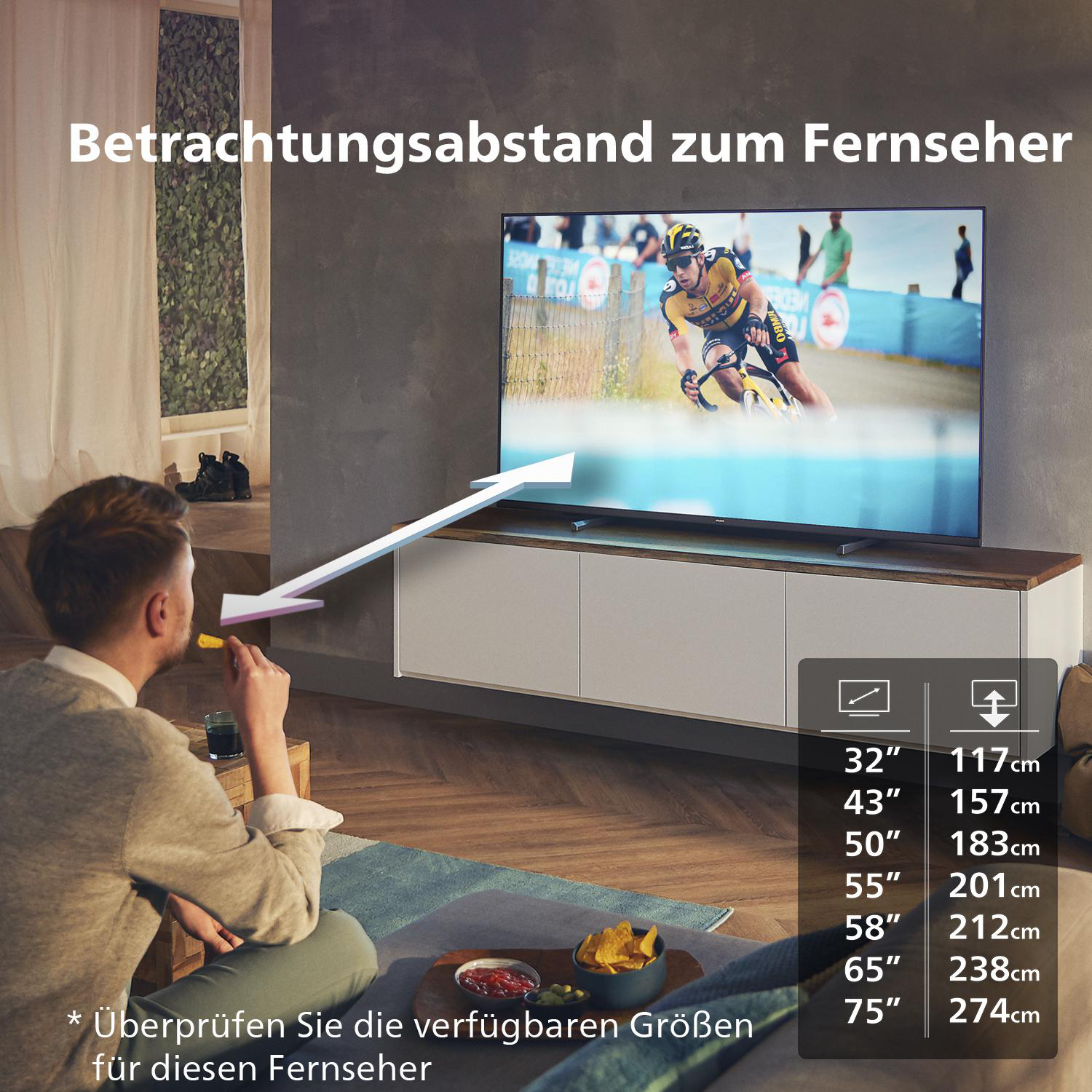 PHILIPS 65 PUS 7608/12 4K LED TV (Flat, 65 Zoll / 164 cm, HDR 4K, SMART TV, Philips Smart TV)