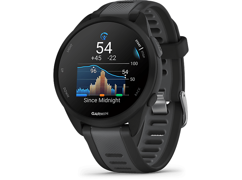 Garmin Smartwatch Forerunner® 165, Schwarz/Schiefergrau — Foto 2 von 5