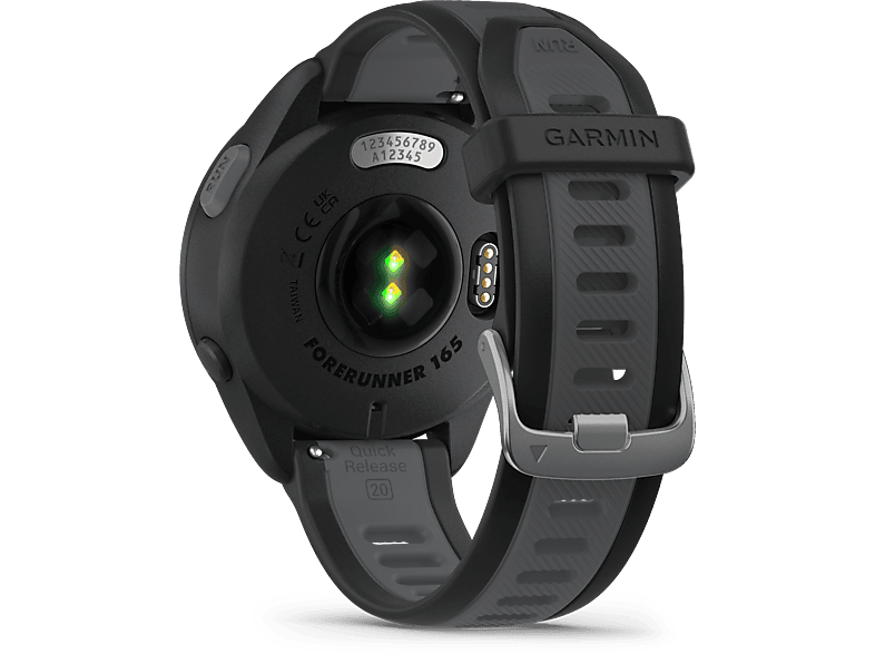 Garmin Smartwatch Forerunner® 165, Schwarz/Schiefergrau — Foto 4 von 5