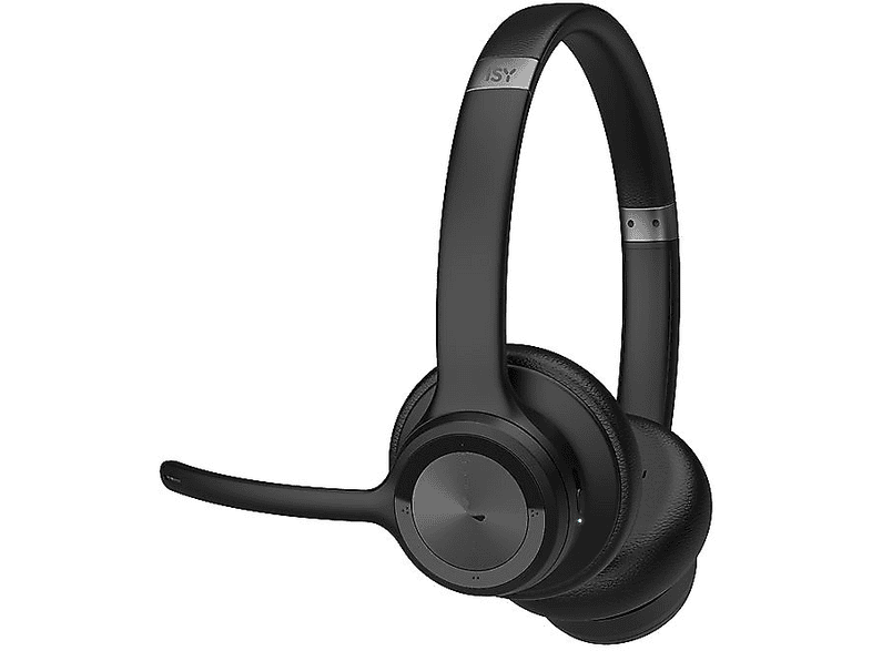 ISY IHS-8100 Office Headset, On-Ear, Bluetooth, Noise Cancelling, Schwarz — Foto 2 von 4