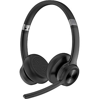 ISY IHS-8100 Office Headset, On-Ear, Bluetooth, Noise Cancelling, Schwarz
