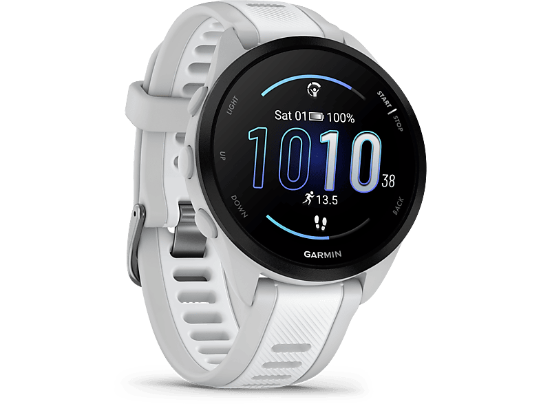 Garmin Smartwatch Forerunner® 165, Dunstgrau/Steinweiss