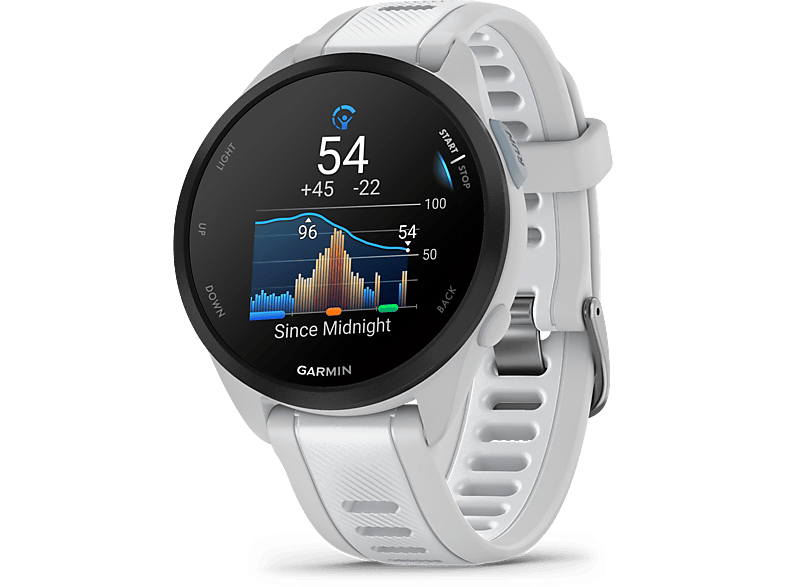 Garmin Smartwatch Forerunner® 165, Dunstgrau/Steinweiss — Foto 2 von 5