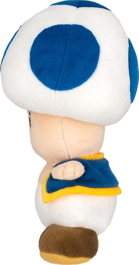 TOGETHER PLUS Super Mario - Blue Toad - Plüschfigur (Blau/Weiss/Braun)