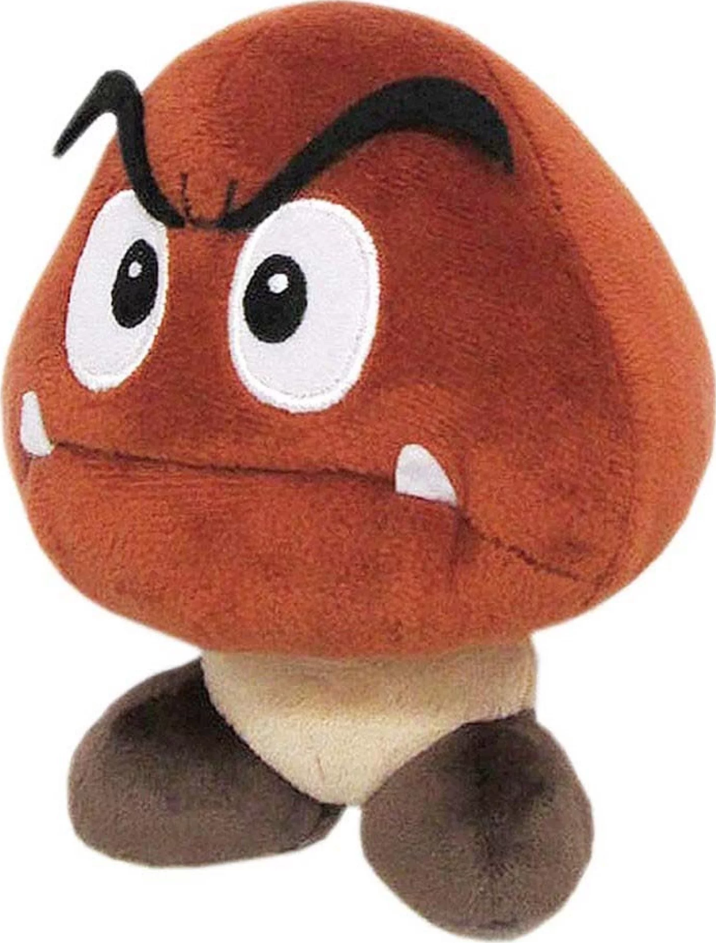 TOGETHER PLUS Super Mario - Goomba - Pupazzo di peluche (Marrone/Bianco/Nero)