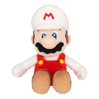 TOGETHER PLUS Super Mario - Fire Mario - Pupazzo di peluche (Rosso/Marrone/Bianco)