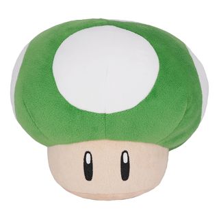 TOGETHER PLUS Super Mario - Green Mushroom - Pupazzo di peluche (Verde/Bianco/Panna)