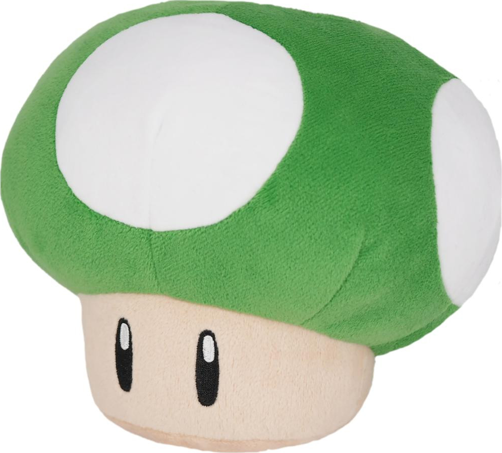 TOGETHER PLUS Super Mario - Green Mushroom - Plüschfigur (Grün/Weiss/Creme)